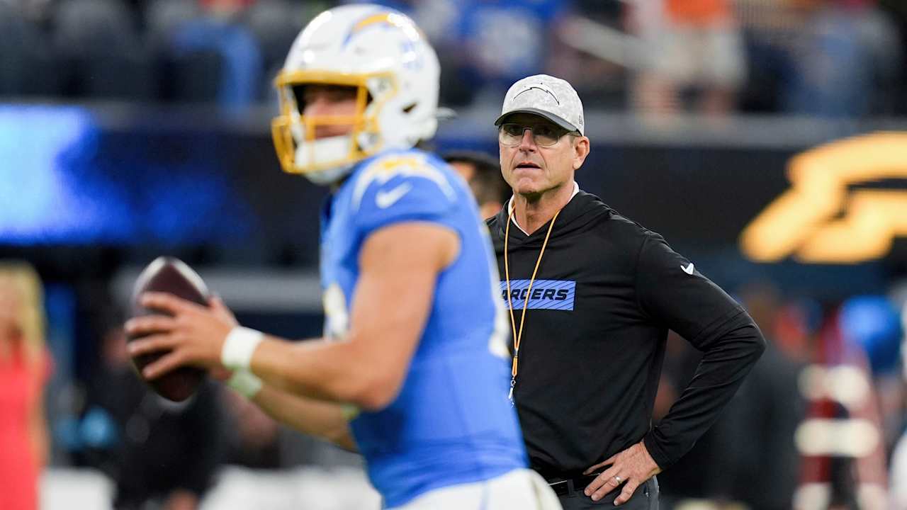 Mark Jim Harbaugh with a charger: 'I got to come Justin Herbert in Hall of Fame'