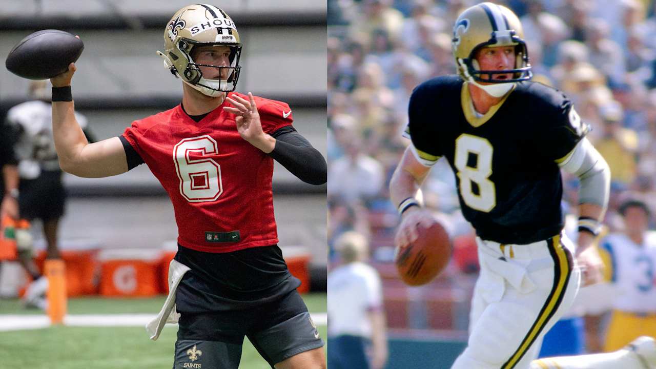 Newcomer Tyler Shough who aimed for history by winning Saints QB competition