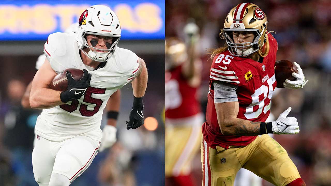 Trey McBride, Cardinals, pulls for everyone to keep 'jumps each other' in cash after George Kittle goes beyond him