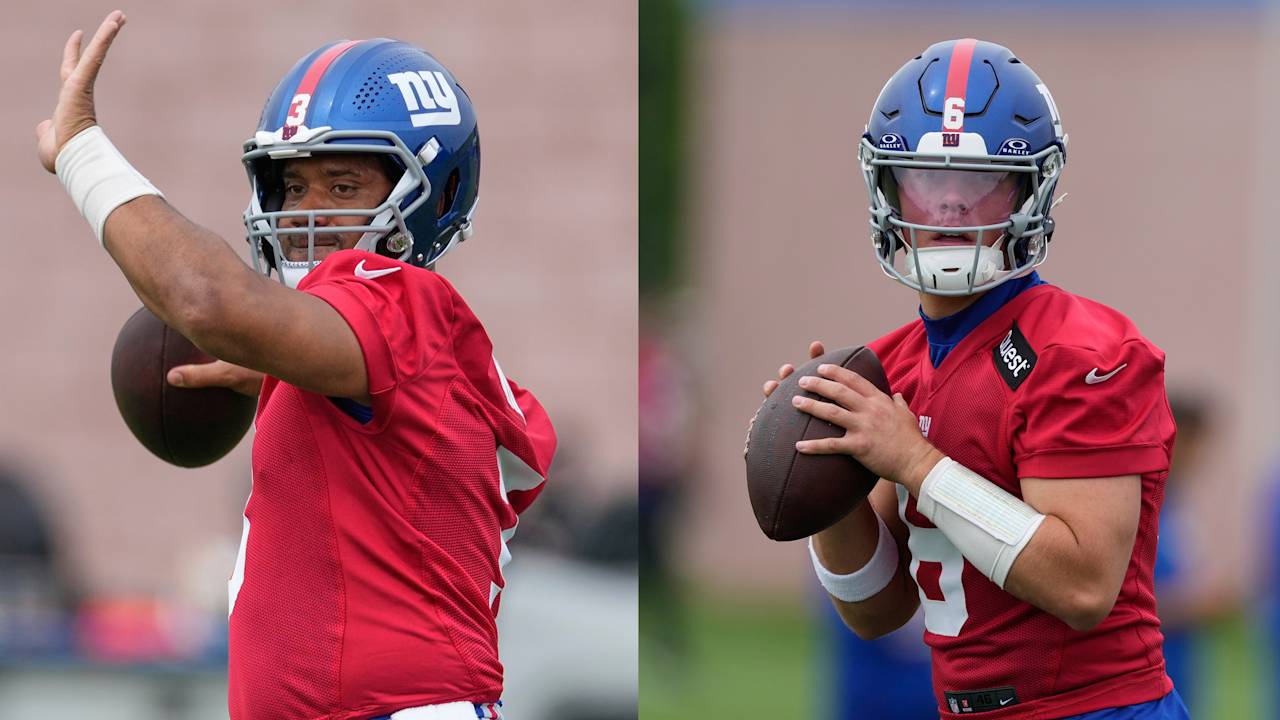 Giants QB Russell Wilson: The presence of Jaxson Dart 'Don't change' my approach