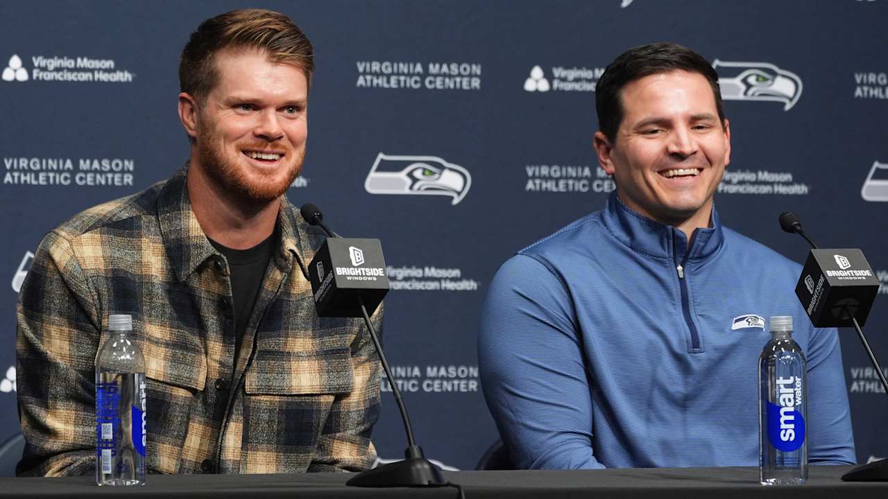 Mike MacDonald: "Crazy" to ask if Sam Darnold will have Seahawks starting QB