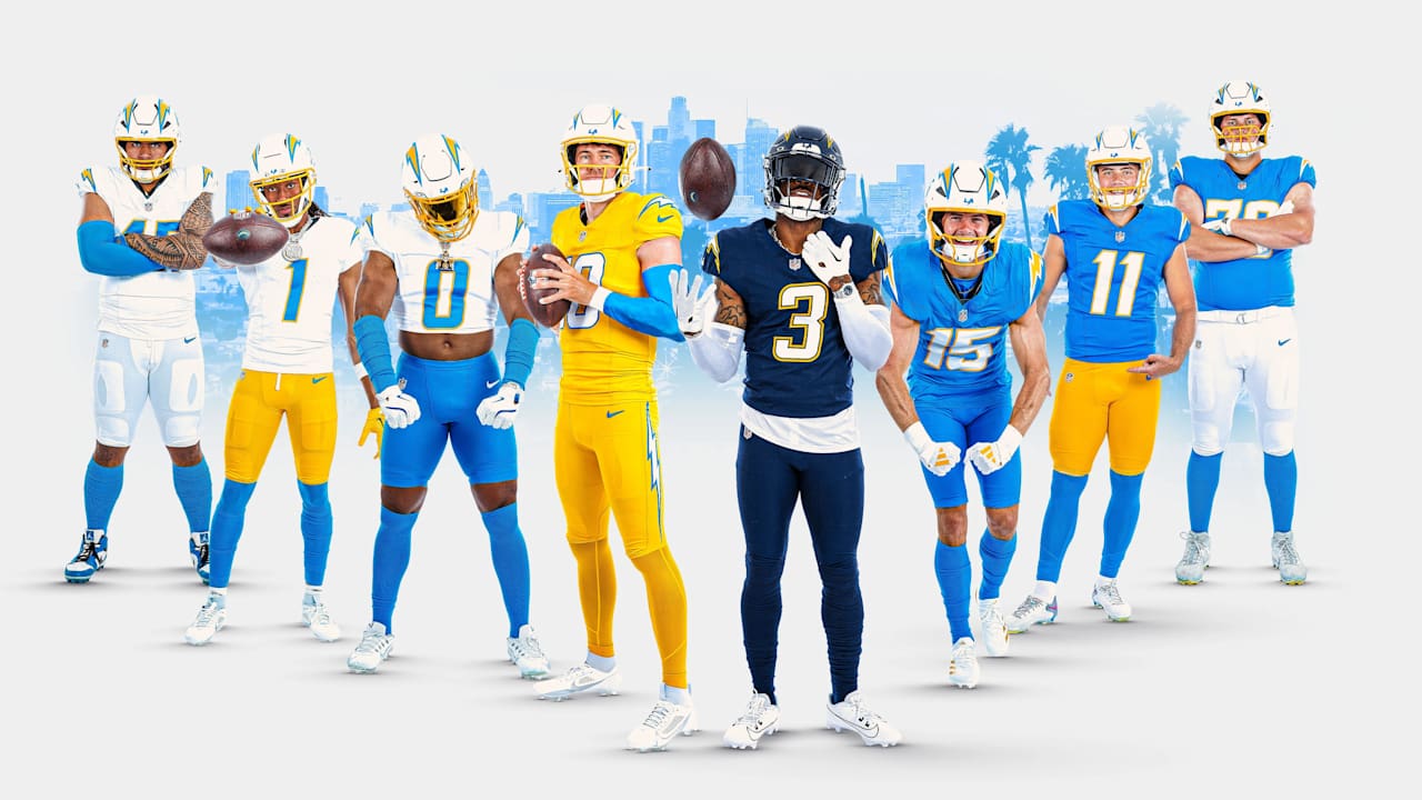 Chargers reveal gold, navy other uniforms, powder blue pants for 2025 seasons