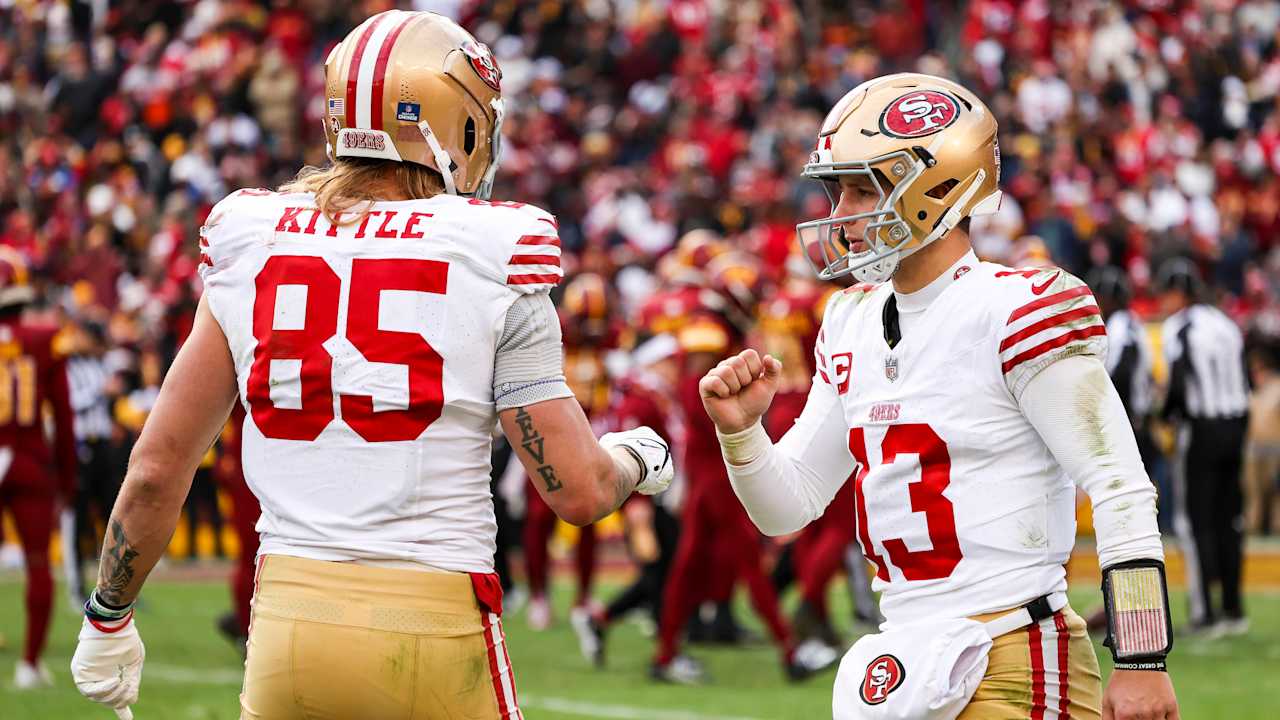George Kittle: Brock Purdy will 'continue to lift his game' after signing a big deal with 49ers