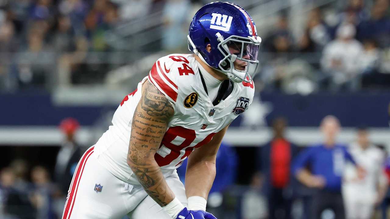 Giants Te Theo Johnson was in "groove" for injuries at the end of the season, finds "a huge difference" in the 2nd year