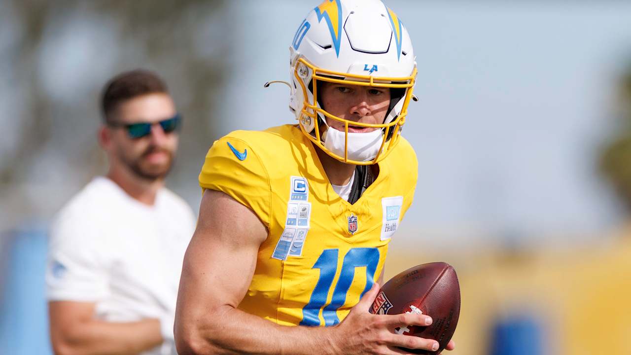 Jim Harbaugh: "Justin Herbert's biggest weakness is" offensive teammates must "get on their level"