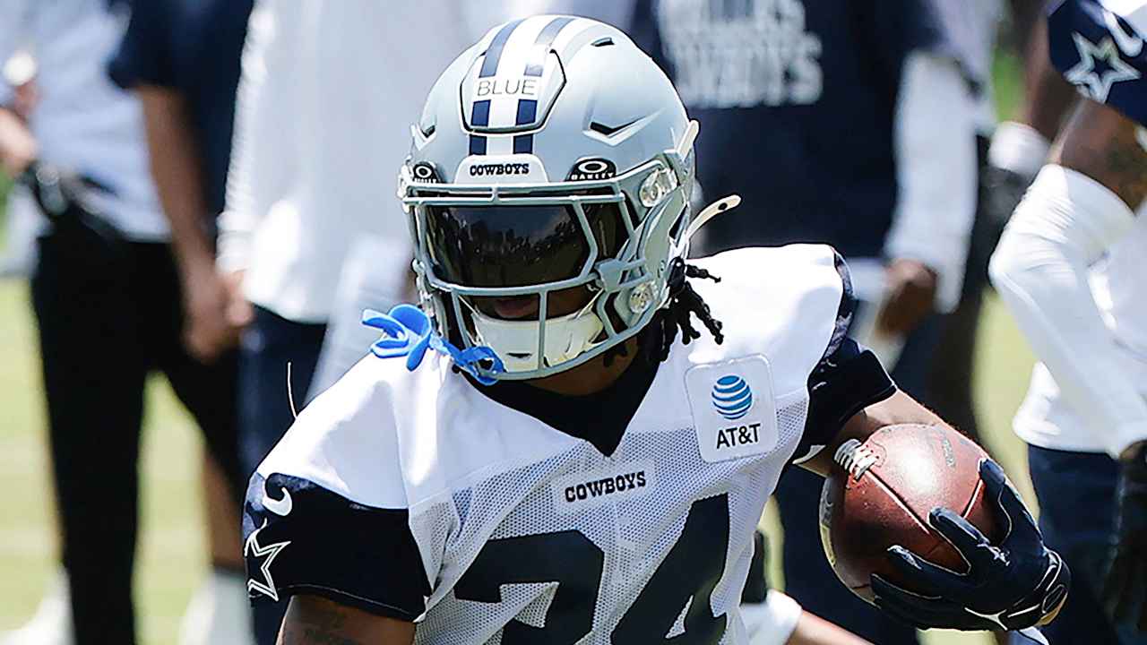 Newcomer Cowboys RB Jaydon Blue, powered by criticism of work ethics, gets the first team representative in the camp
