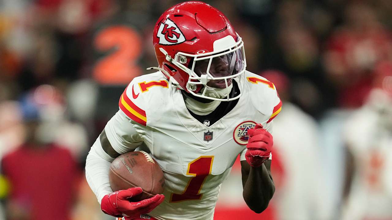 Chiefs Wr Xavier Worthy suffered a shoulder processing shoulder for a charger; Time line to return TBD