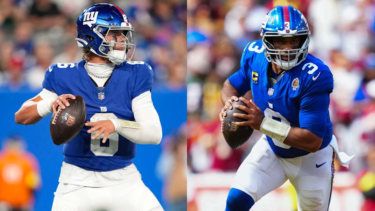 Giants Jaxson Dart to start with QB over Russell Wilson in week 4 games vs.