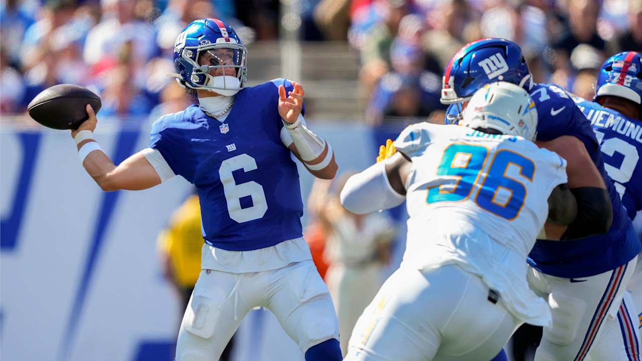 Jaxson Dart, a rookie Giants shining in the upset of victory on a charger: 'The future is now'