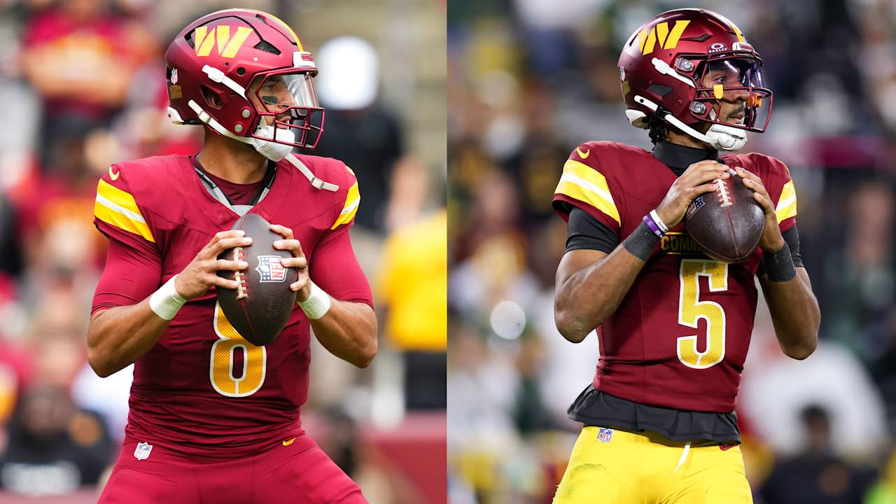 Jayden Daniels (knee) officers to miss another game; Marcus Mariota to start against the former Falcons squad