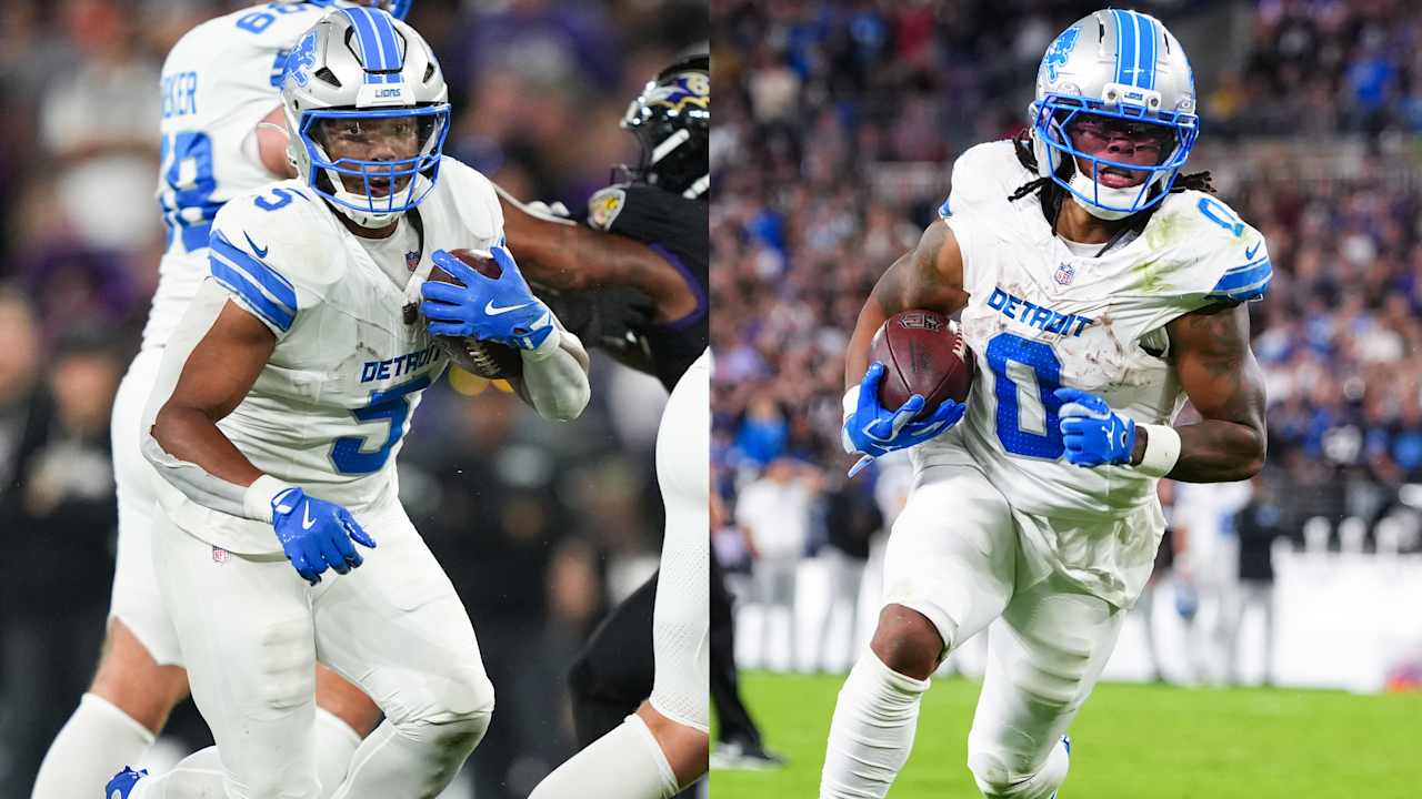 Lions Rbs David Montgomery, Jahmyr Gibbs set historically rushing performance in Ravens' victory