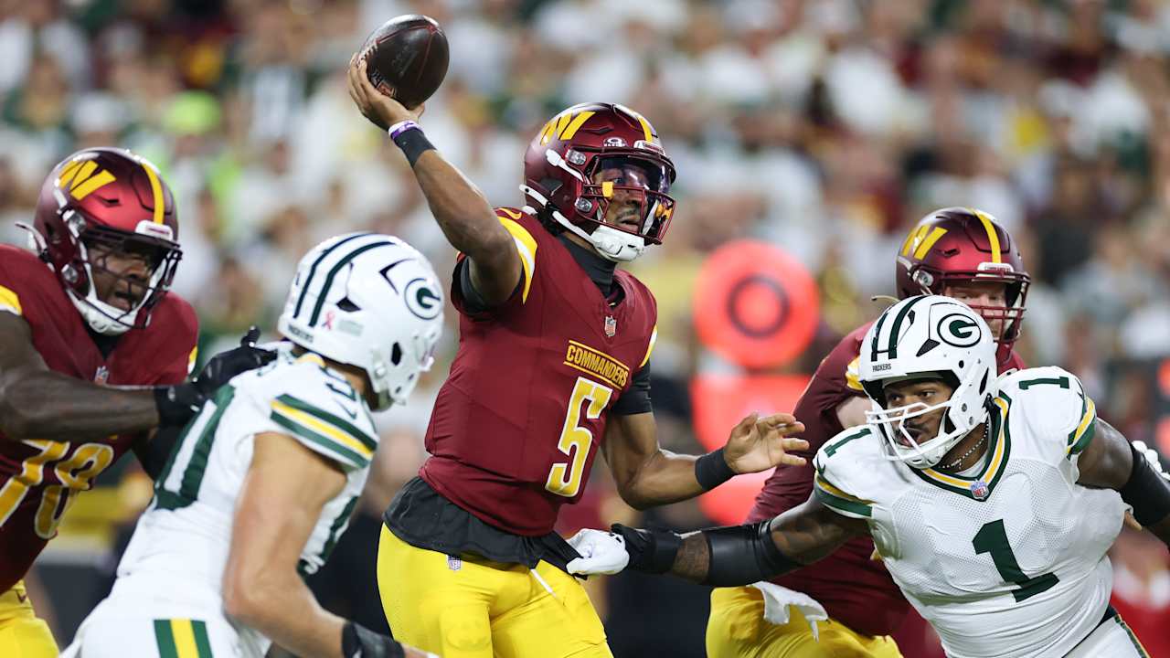 QB Jayden Daniels (knee) ruled out for Sunday against Raiders; Marcus Mariota to start