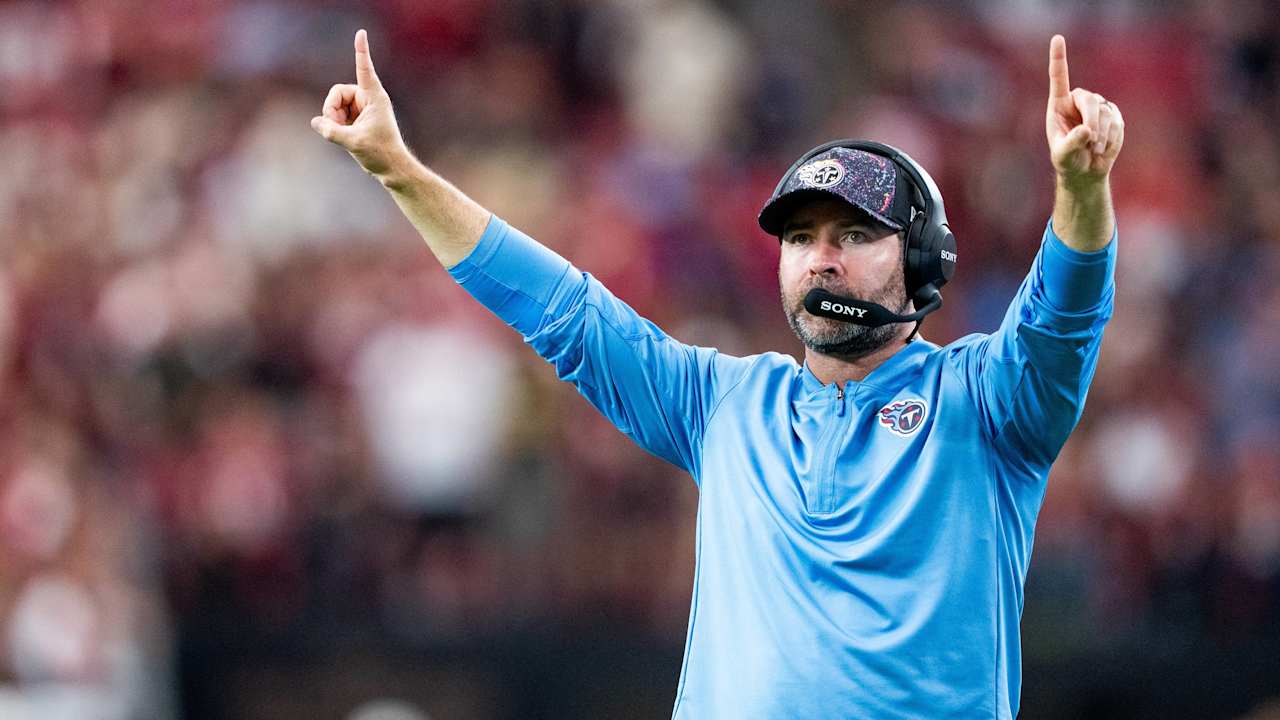 Brian Callahan relieved to get a very needed favorable "bounce" in the Titans' return
