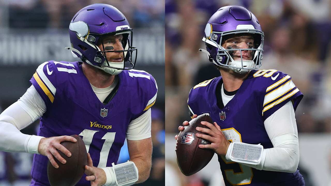 Carson Wentz starts again for Vikings vs Eagles; JJ McCarthy (ankle) doubtful