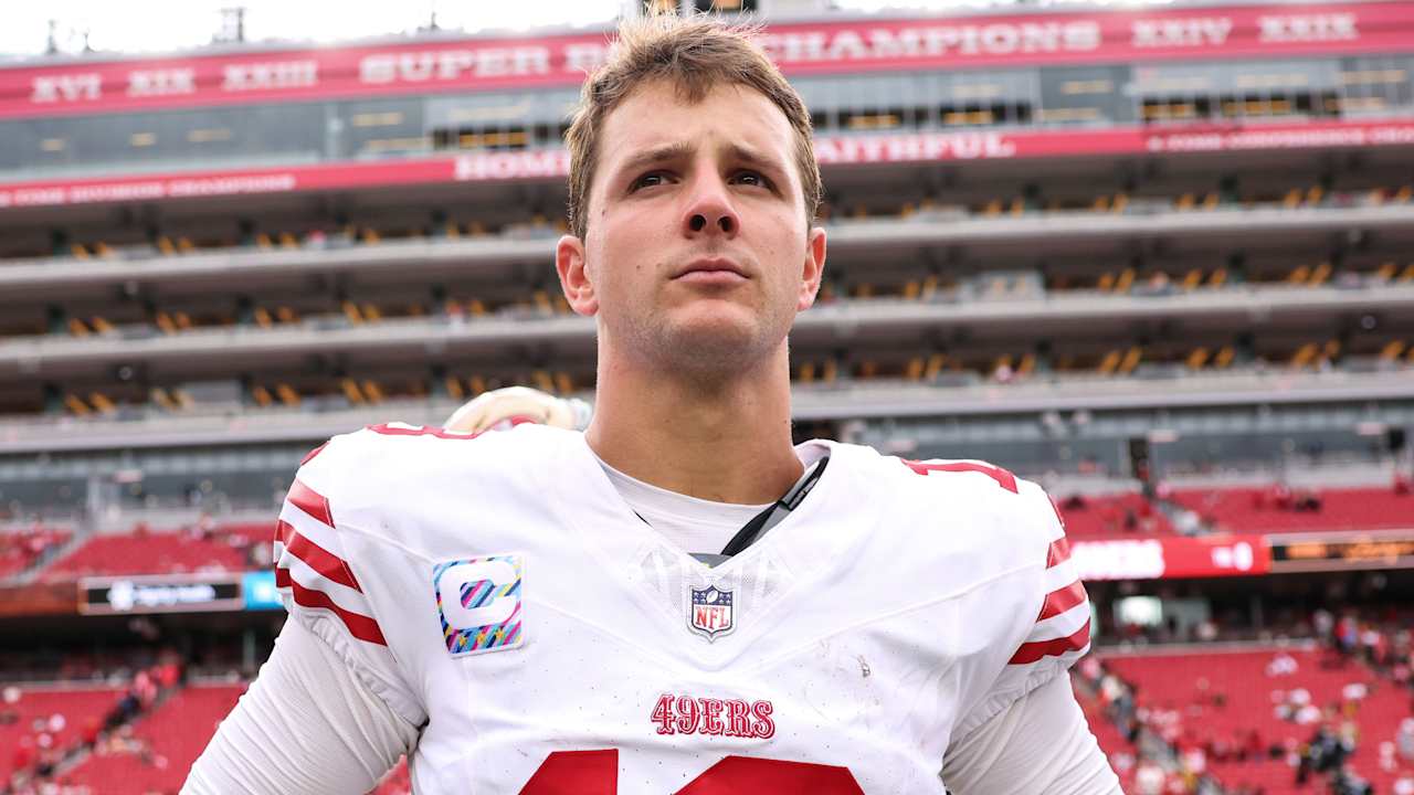 Niners' Brock Purdy (toe), Ricky Pearsall (knee) out vs. Falcons; George Kittle (hamstring) returning from IR layoff