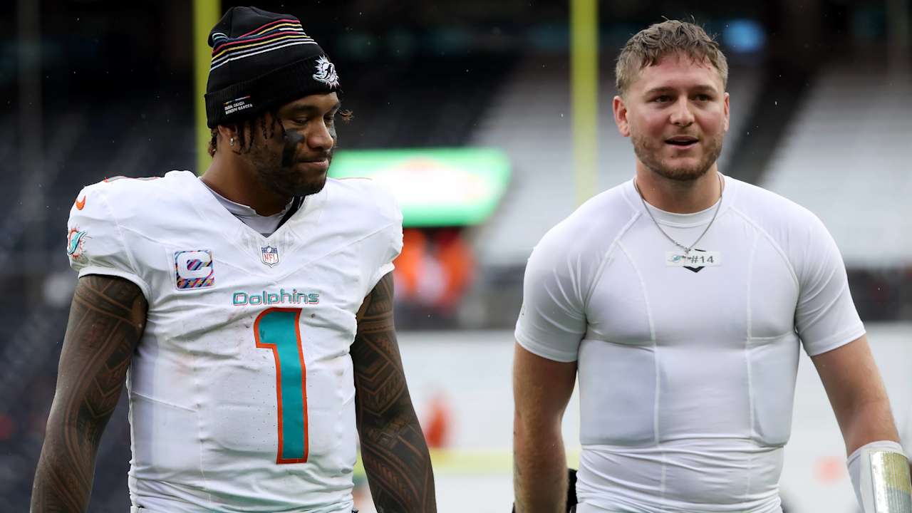 Dolphins bench Tua Tagovailoa, to start rookie Quinn Ewers at QB vs. Bengalis