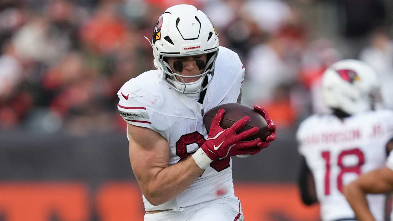 Trey McBride of the Cardinals sets a new single-season receiving record