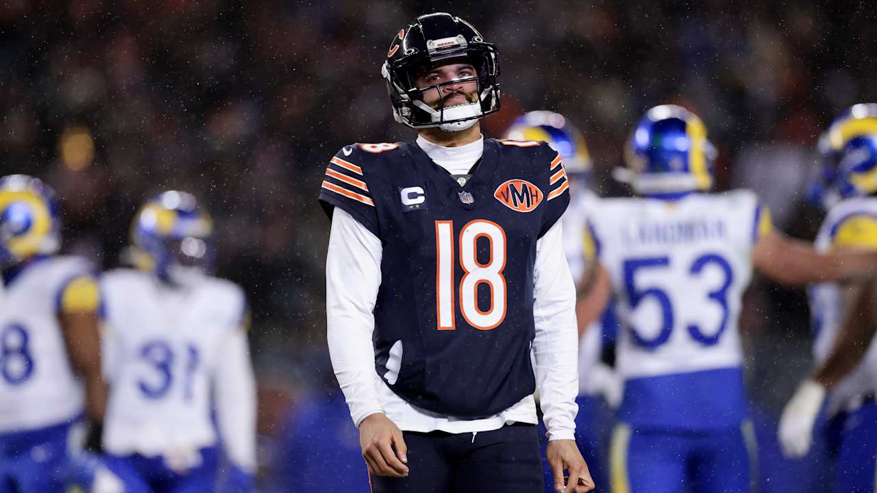 Bears QB Caleb Williams to come up shy in OT vs. Rams: "It's frustration"