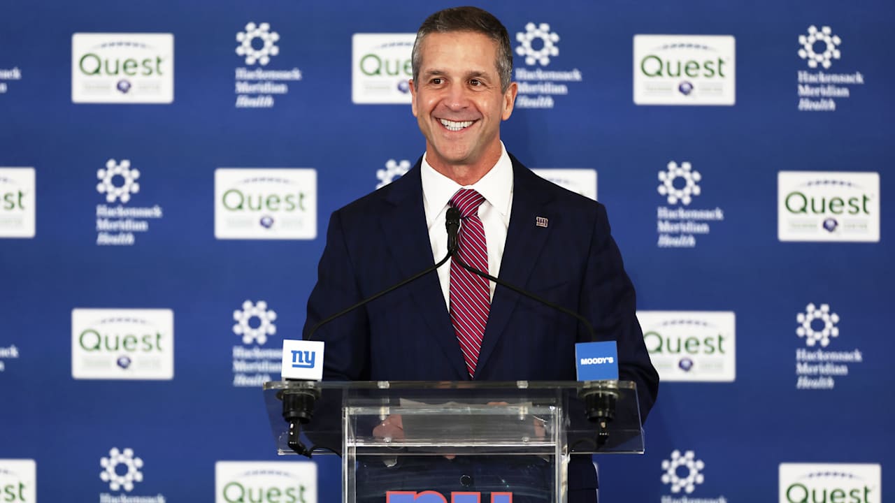 New Giants HC John Harbaugh 'excited' to work with Jaxson Dart: 'I wanted this job'