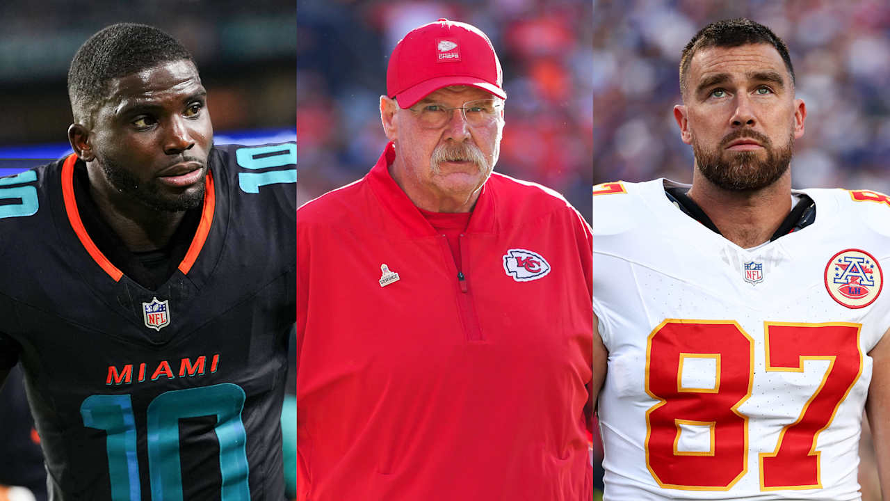 Andy Reid: Chiefs have had talks with Travis Kelce; "Nothing happening" with free agent Tyreek Hill