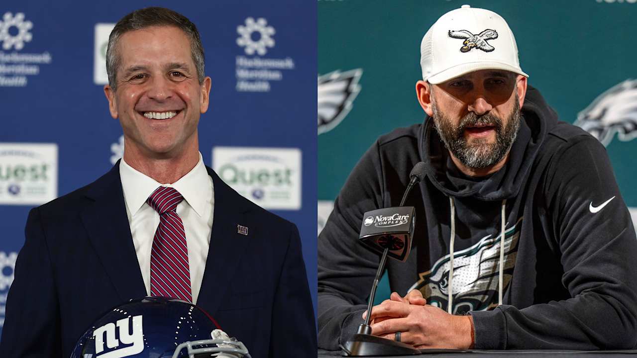 Giants HC John Harbaugh on competing in NFC East: 'We have to build a team to beat Eagles'