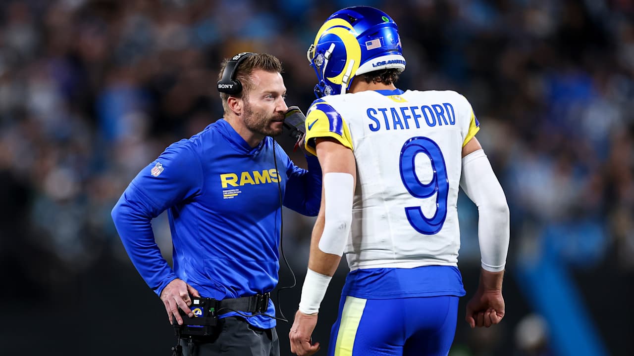 Rams' Sean McVay has 'fingers crossed' Matthew Stafford returns, discusses OC search, players future