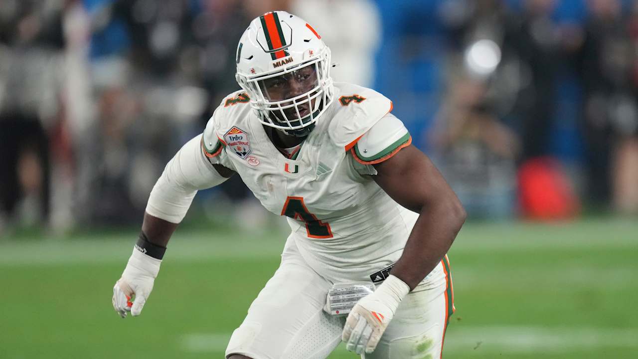 Top DL prospect Rueben Bain Jr. arm length measured under 31 inches at joint