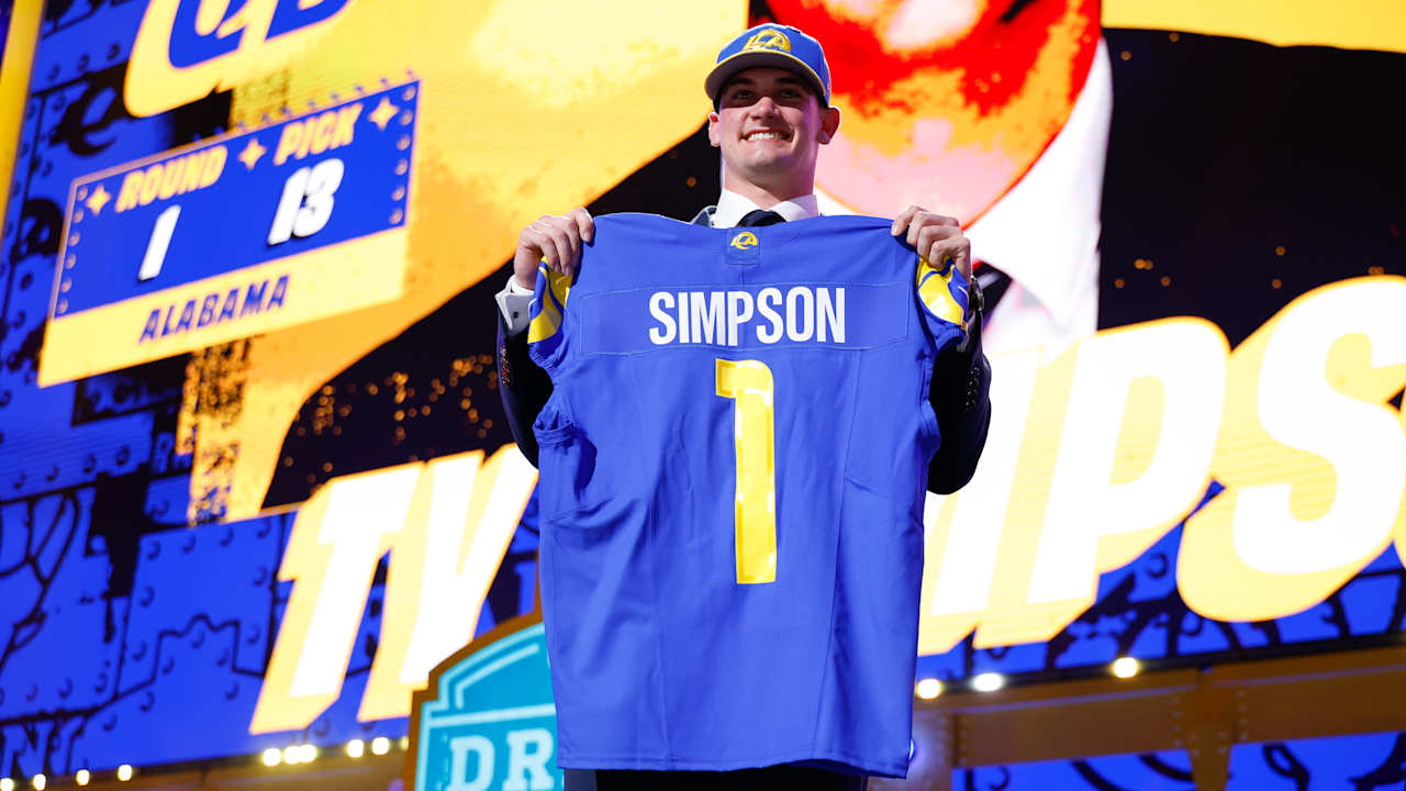 2026 NFL Draft: Rams select Alabama QB Ty Simpson at No. 13 overall in stunning