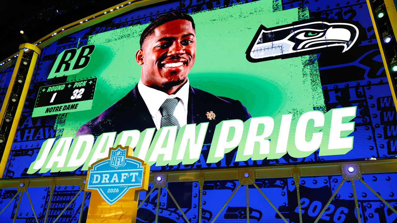 2026 NFL Draft: Seahawks pick Notre Dame RB Jadarian price at No. 32 in total