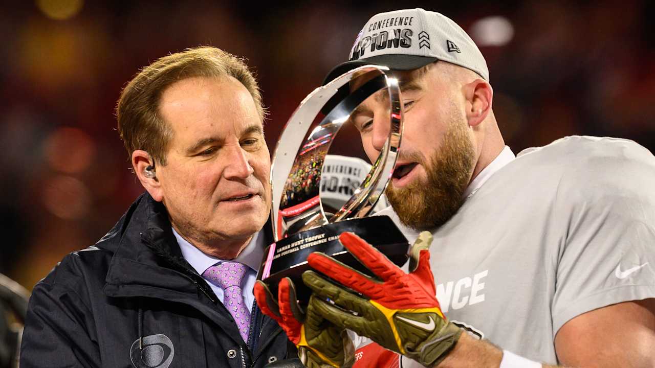 Jim Nantz recalls iconic Travis Kelce moment: 'You got everything to sing'