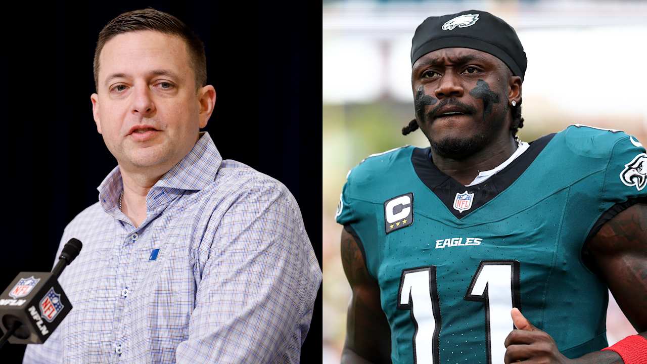 Patriots' Eliot Wolf plans to keep the door open to a potential trade for AJ Brown