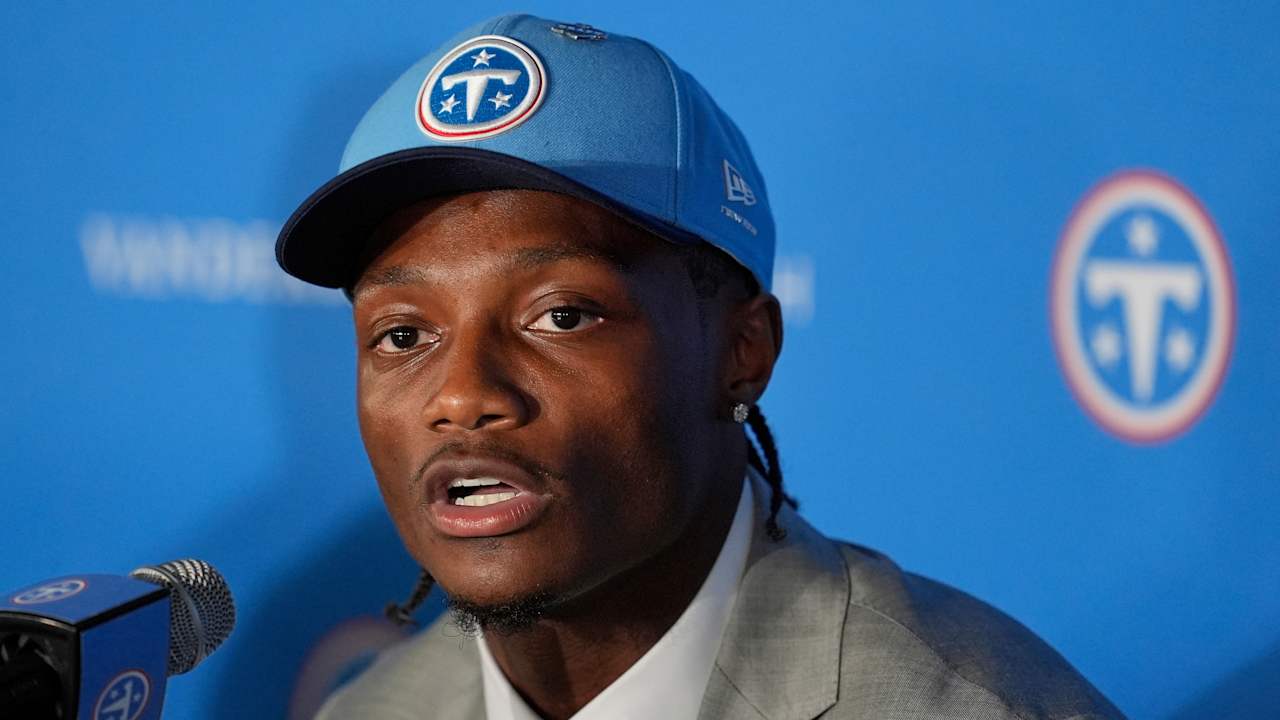Titans VP Dave Ziegler says WR Carnell Tate was a "clear guy" for us at No. 4 overall.