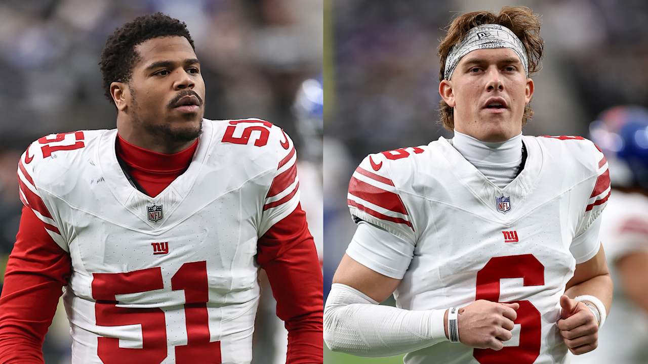 Giants' Jaxson Dart and Abdul Carter address discussion of QB's introduction to President Trump at meeting