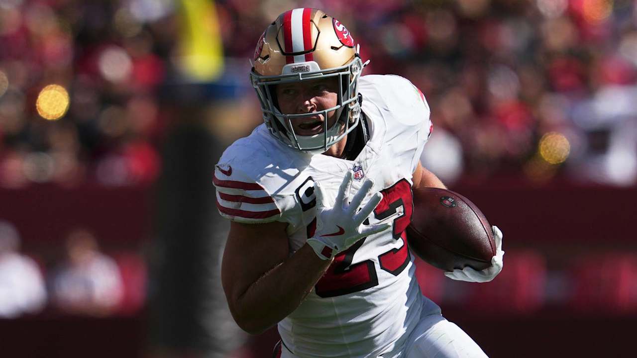 Niners RB Christian McCaffrey shrugs off workload concerns entering age-30 season
