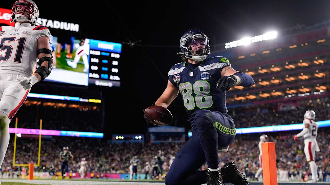 Seahawks' AJ Barner expects 'to be one of the best tight ends in the league' after Super Bowl season