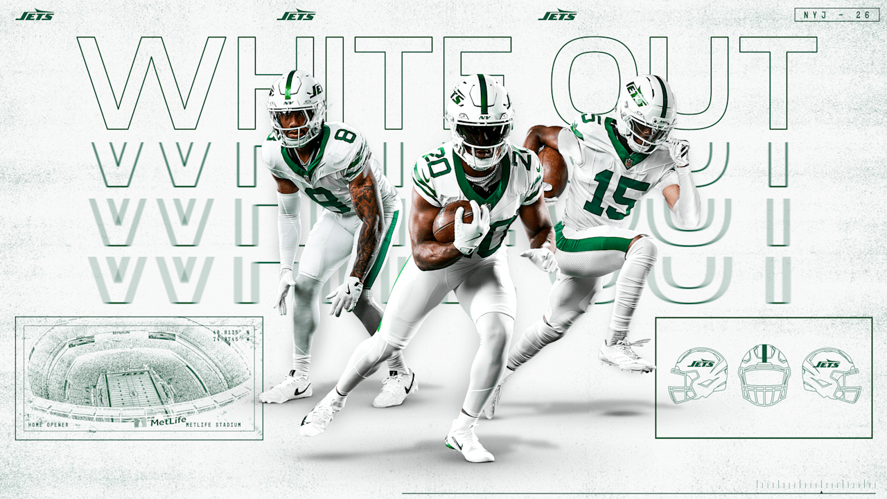 Jets reveal another 'White Out' helmet for Week 2 home opener against Packers