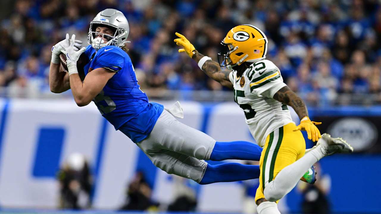 Lions WR Isaac TeSlaa enters Year 2 with more athleticism, strength: 'It's not even close'