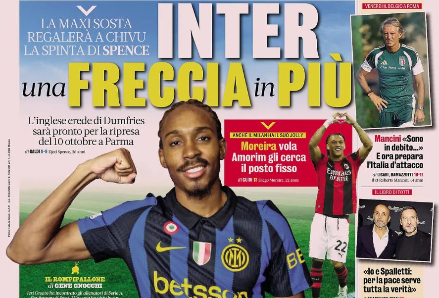 Today's headlines: Mancini's task, Juventus jest, Spence returns. Will these changes reshape the league next season?
