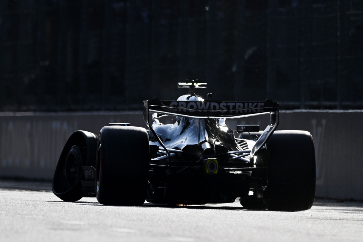 Mercedes driver George Russell beats Charles Leclerc for pole as teammate Kimi Antonelli crashes out