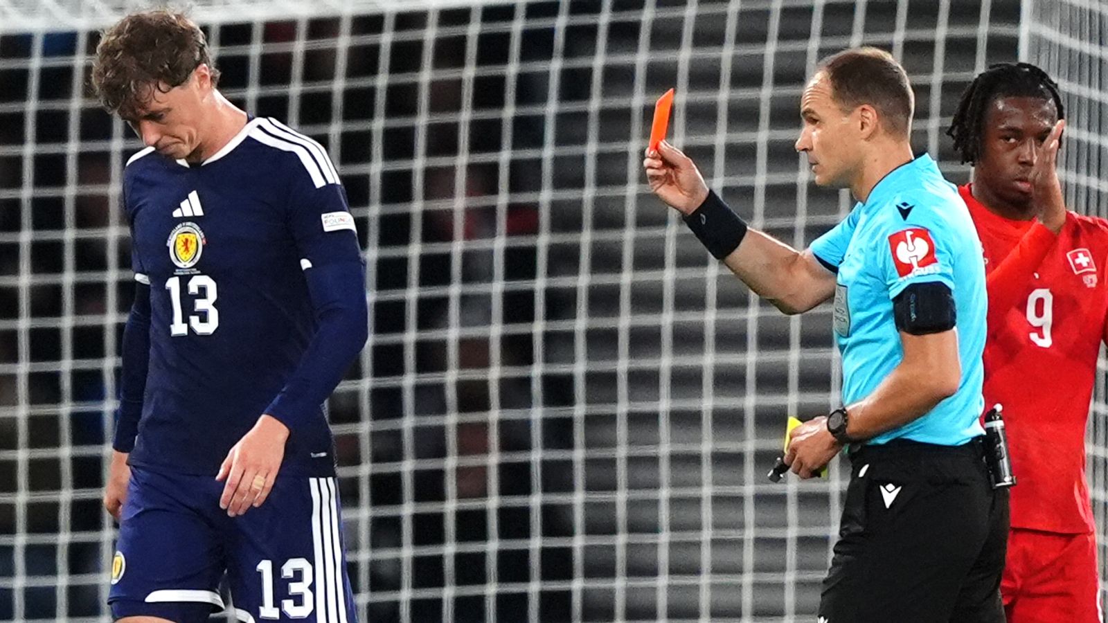 Scotland vs Switzerland; UEFA Nations League Group B1Scotland 0-3 Switzerland: Jack Hendry sees red as Sebastien Pocognoli's side suffer Nations League defeat in head coach's first game at Hampden?