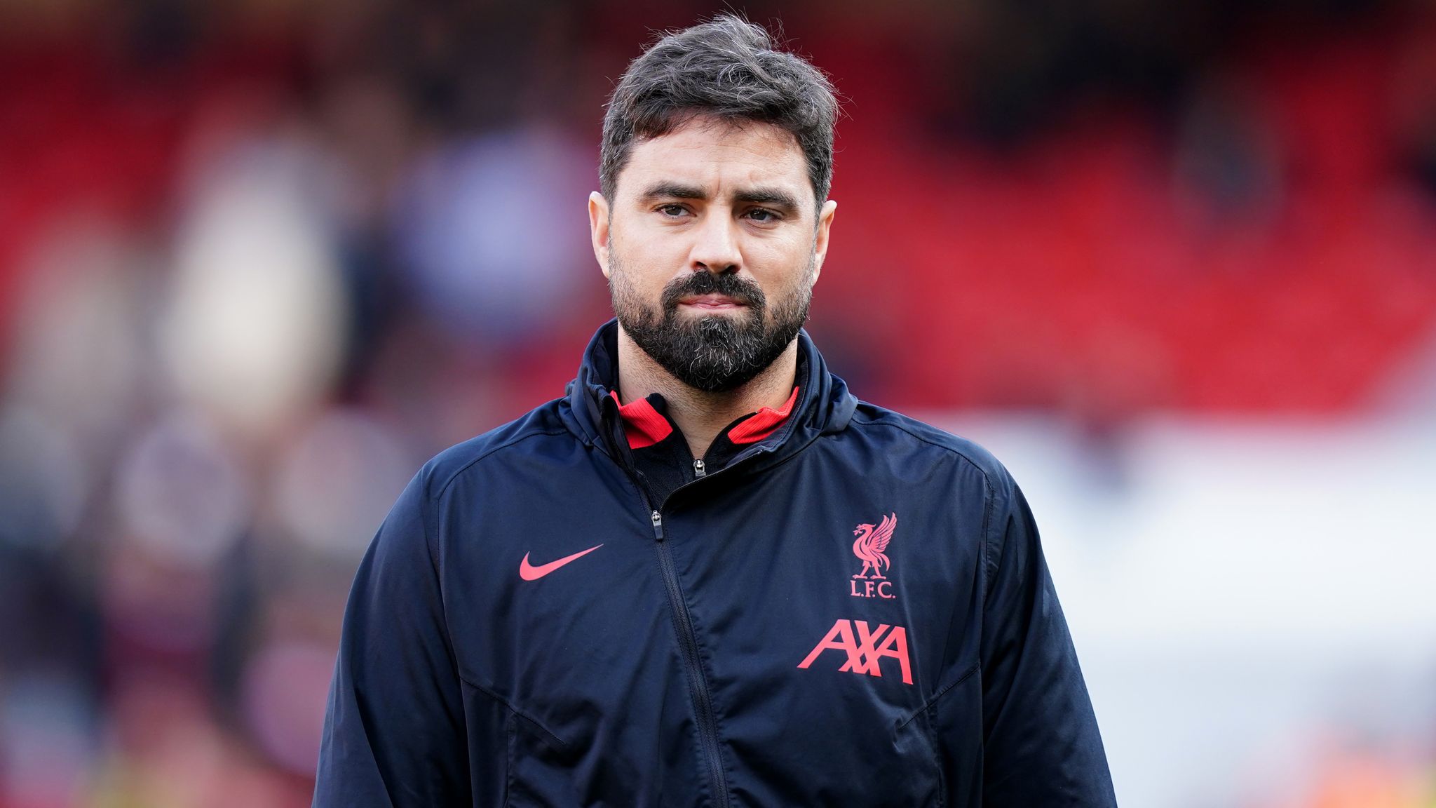 Matos serving on Liverpool’s coaching staff.