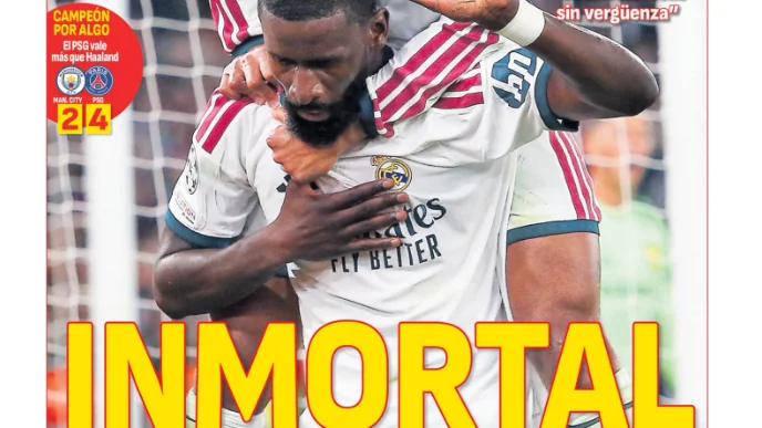 "Le Real immortel est de retour", "ReMOUntada"... la presse espagnole incrédule mais pas dupe devant le "miracle" de Rome