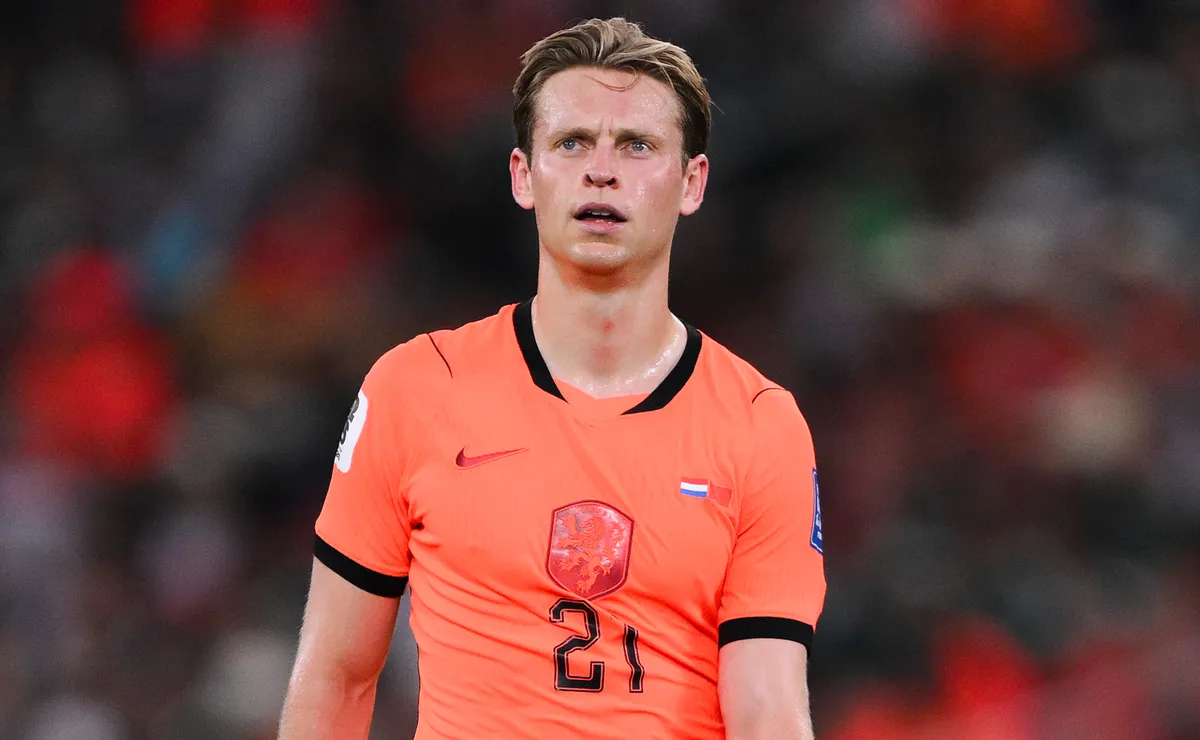 Why is Frenkie de Jong not playing for the Netherlands vs Germany at the 2026-27 UEFA Nations League?