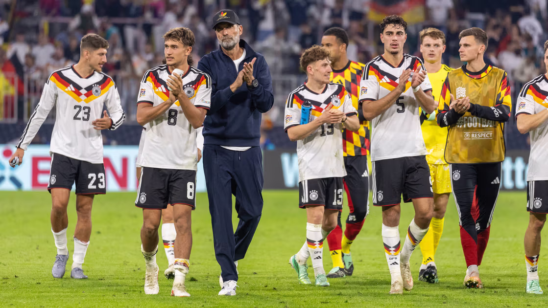 Derry Scherhant, Tom Bischof and the winners of Jürgen Klopp's first Germany squad