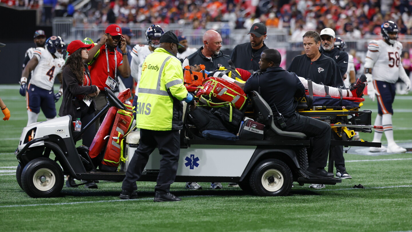 Kendal Daniels practices three days after being taken off on a stretcher.