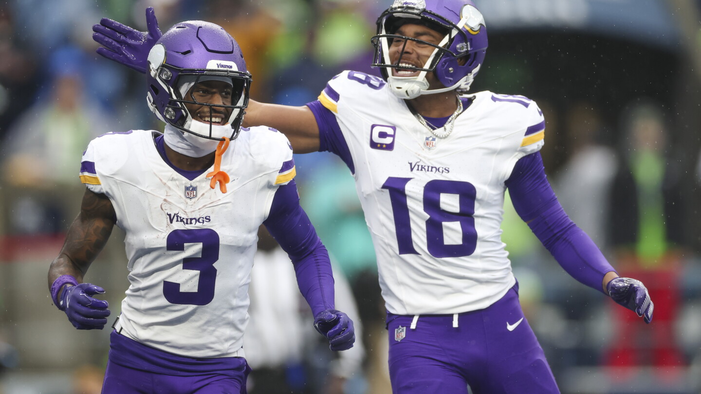 Justin Jefferson, Jordan Addison questionable for Sunday vs. Saints