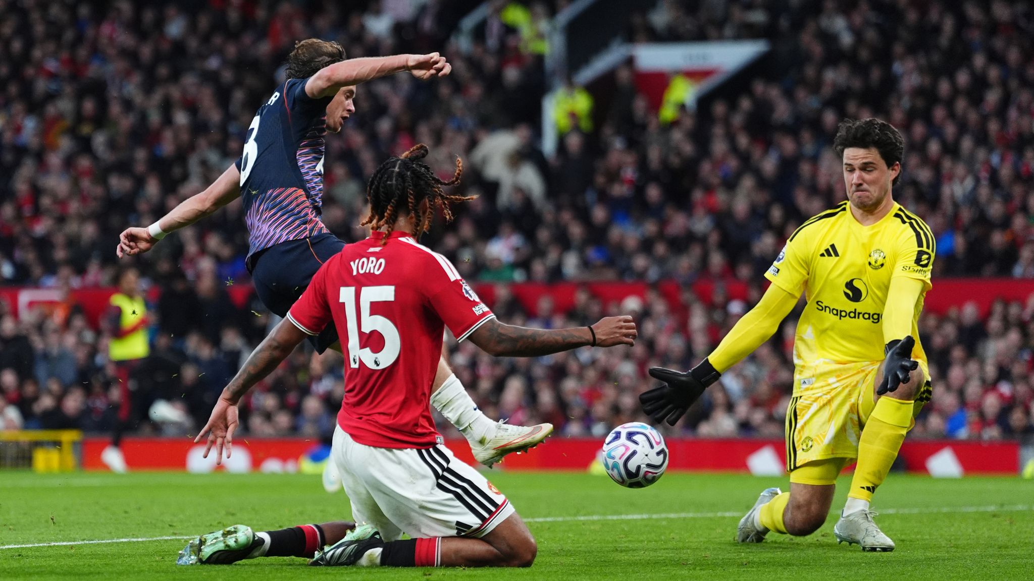 Spurs missed a succession of chances to go ahead before Man Utd's opener