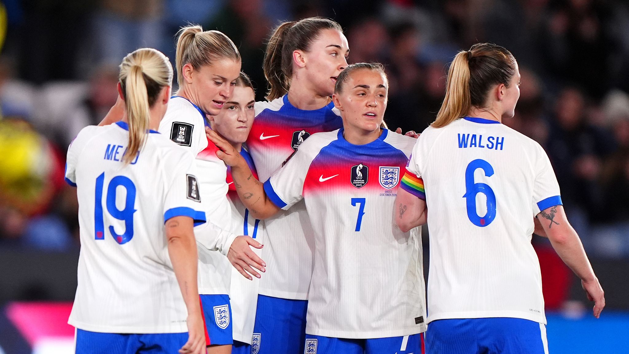 England secured an 8‑1 aggregate triumph over Greece in the World Cup first‑round play‑off