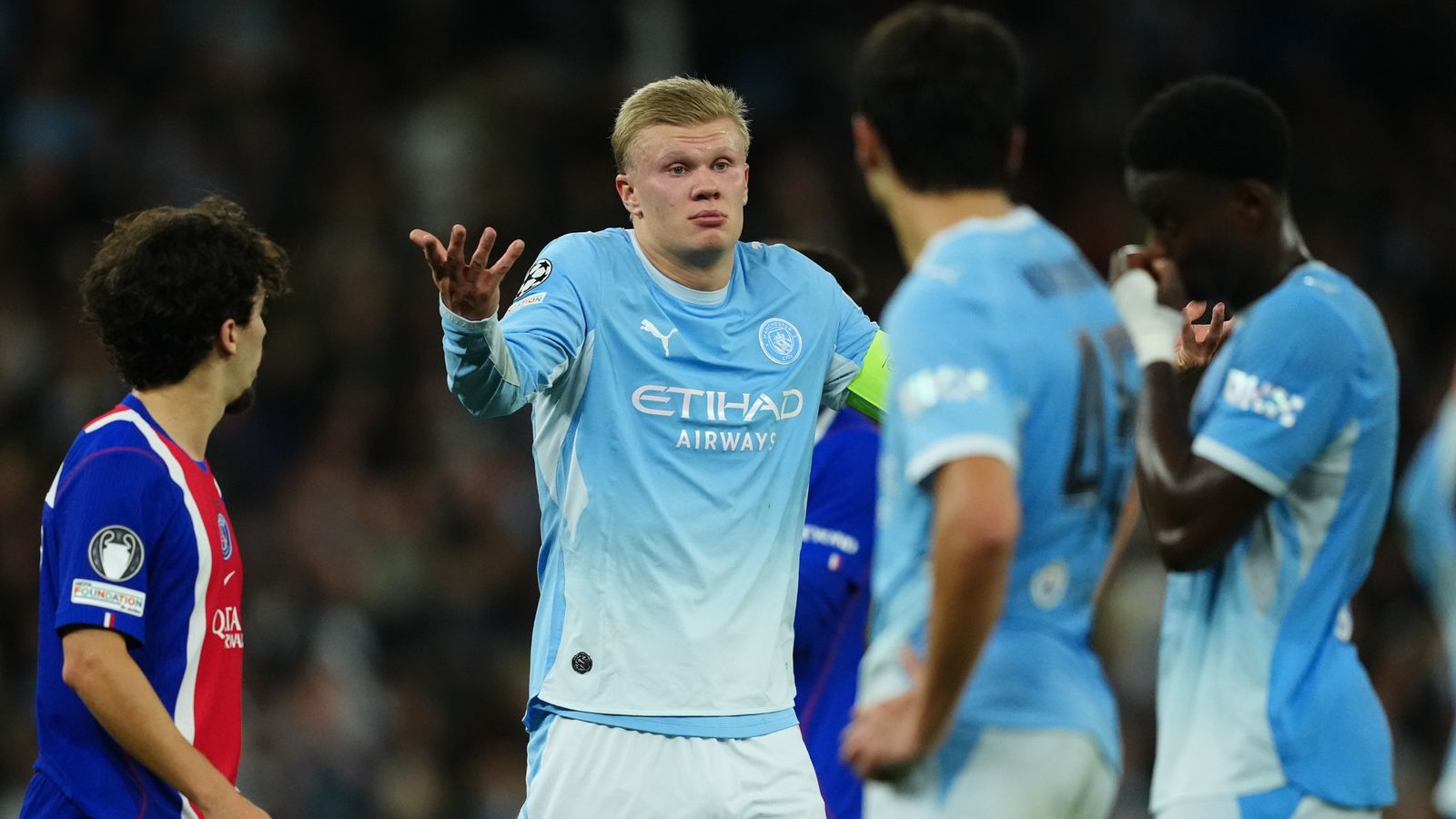 Manchester City vs Paris Saint-Germain; UEFA Champions LeagueMan City 2-4 PSG: Erling Haaland scores twice but Enzo Maresca's side suffer first defeat of season in front of Pep Guardiola