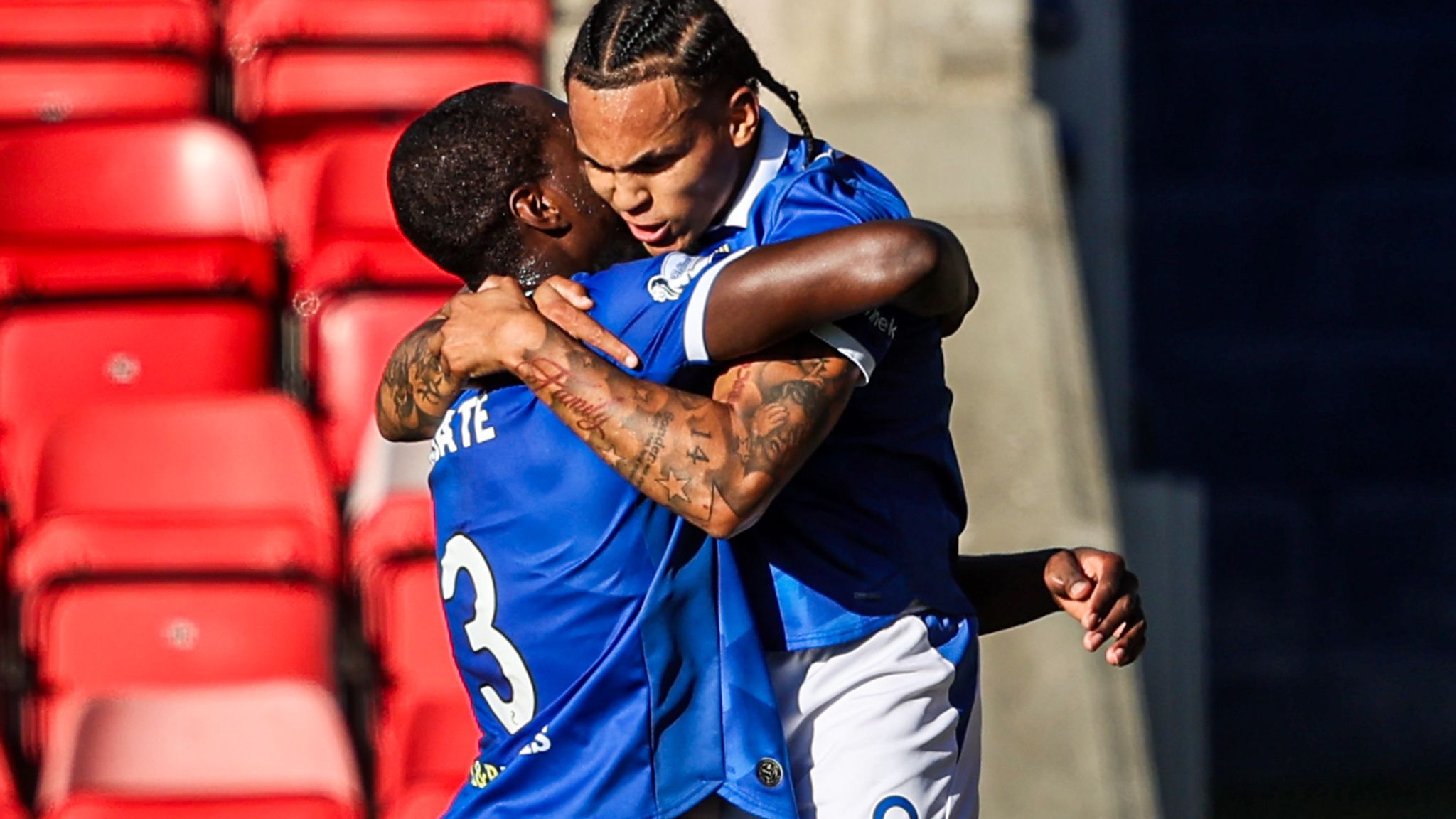 Josh Fowler scoring the opener for St Johnstone against Dundee United